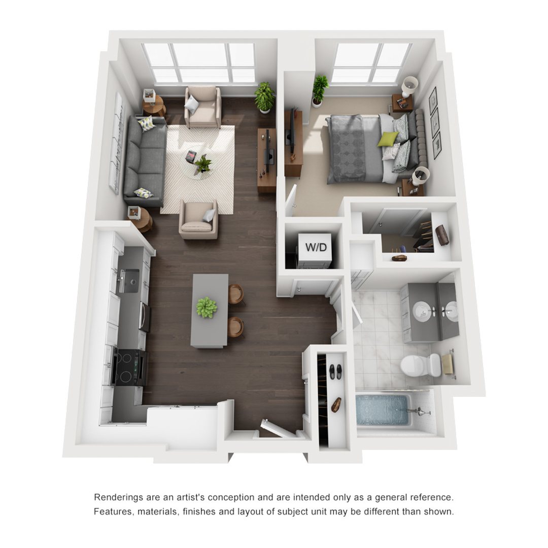 M-B3-2A floor plan