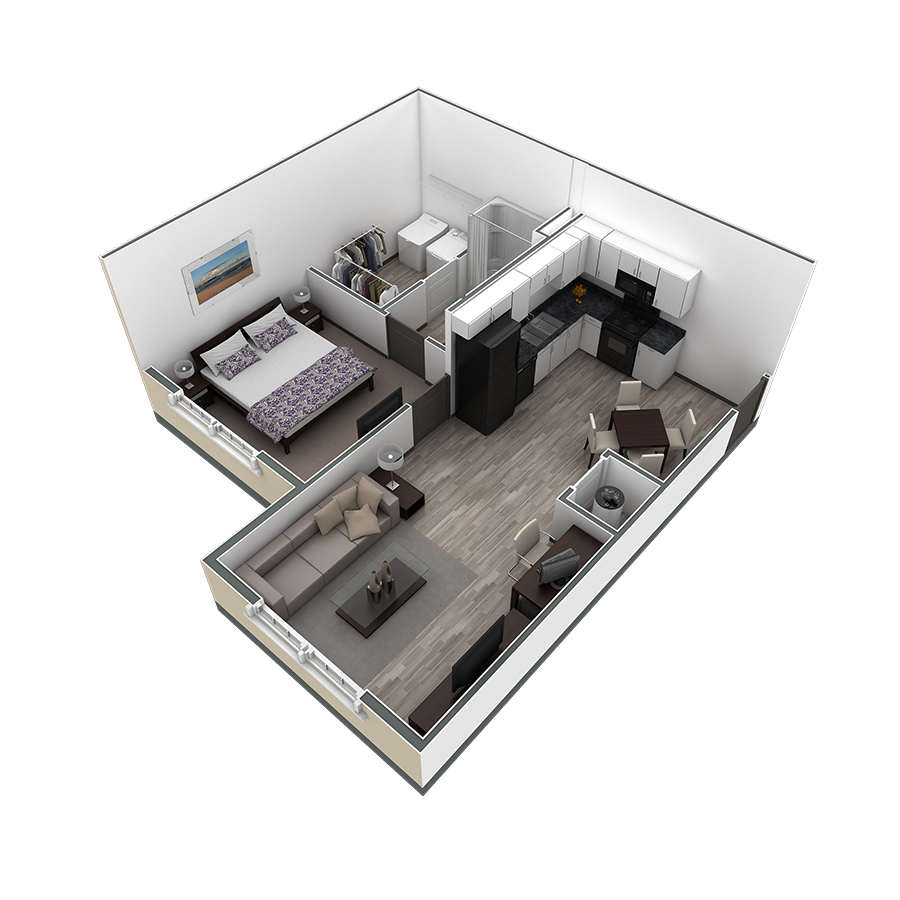 1 BR Horizon Overlook floor plan