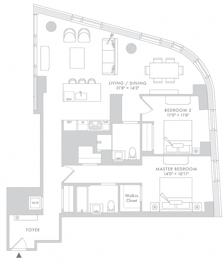 Waterline 1: B7 floor plan