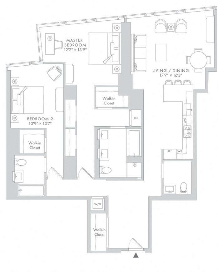 Waterline 1: B4 floor plan