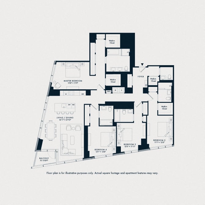 Waterline 2: D1 floor plan