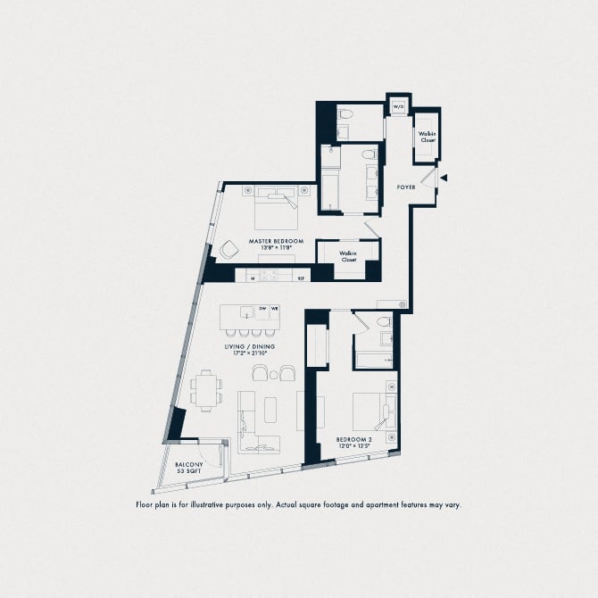 Waterline 2: B16 floor plan