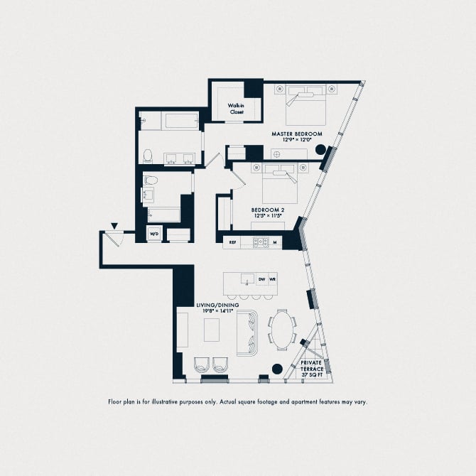 Waterline 3: B16 floor plan