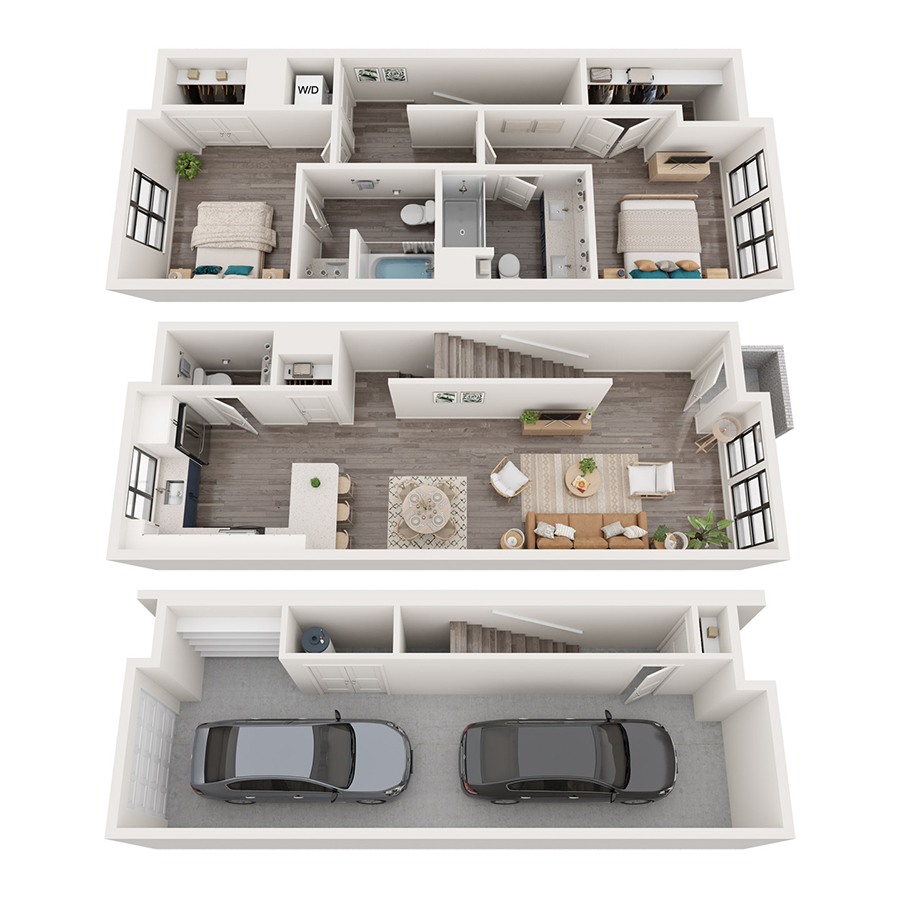 TH2B floor plan