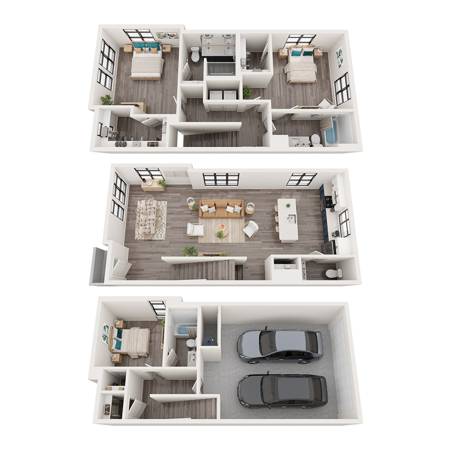 TH3B floor plan