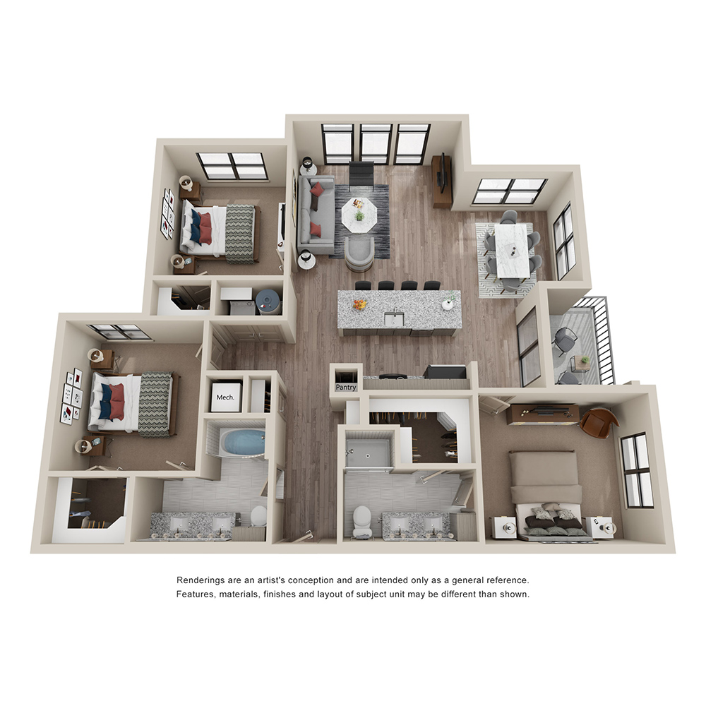 E floor plan