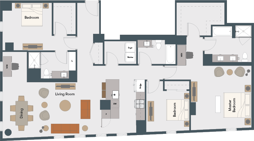 Unit 1903 floor plan