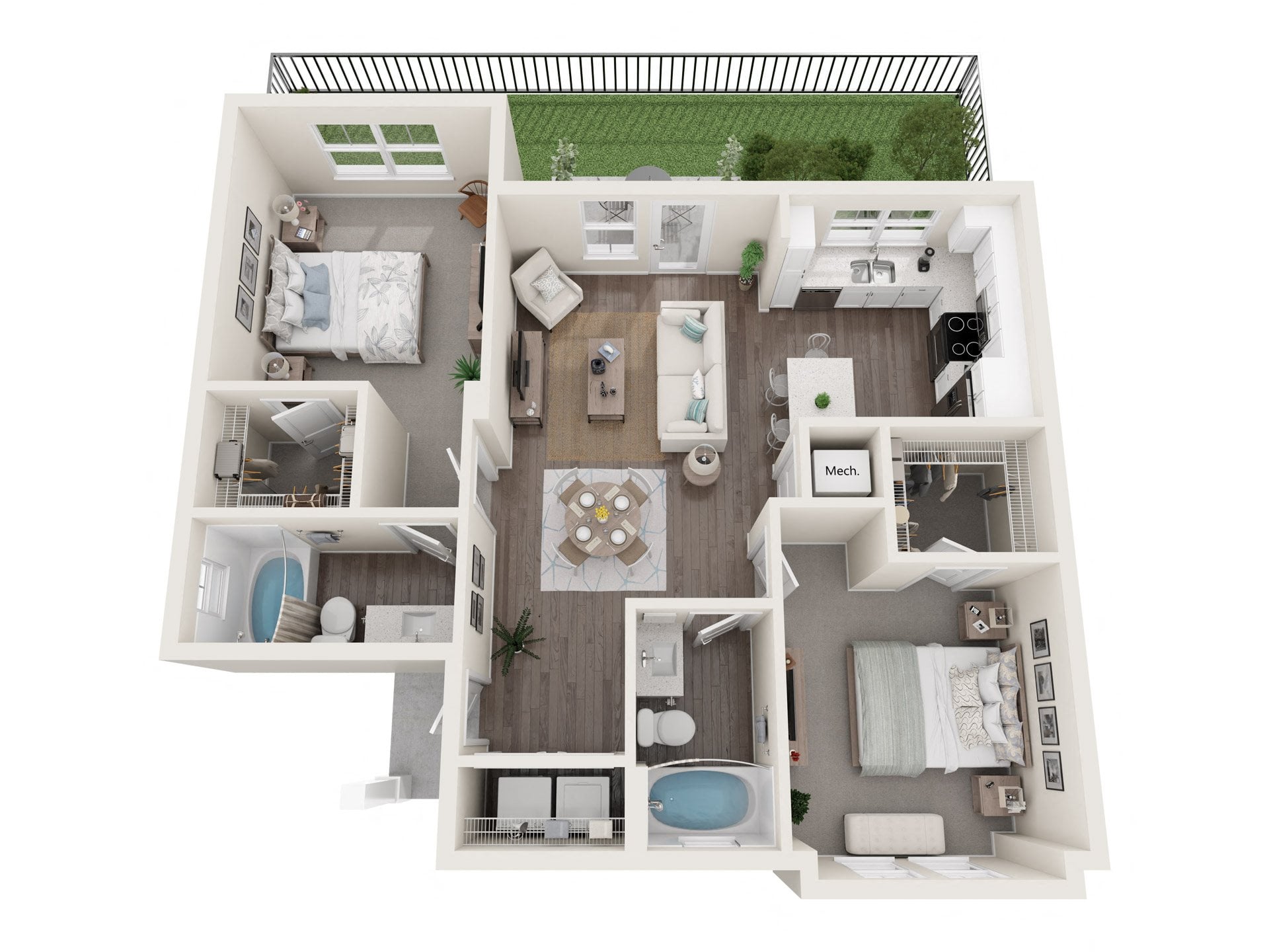 2x2 floor plan
