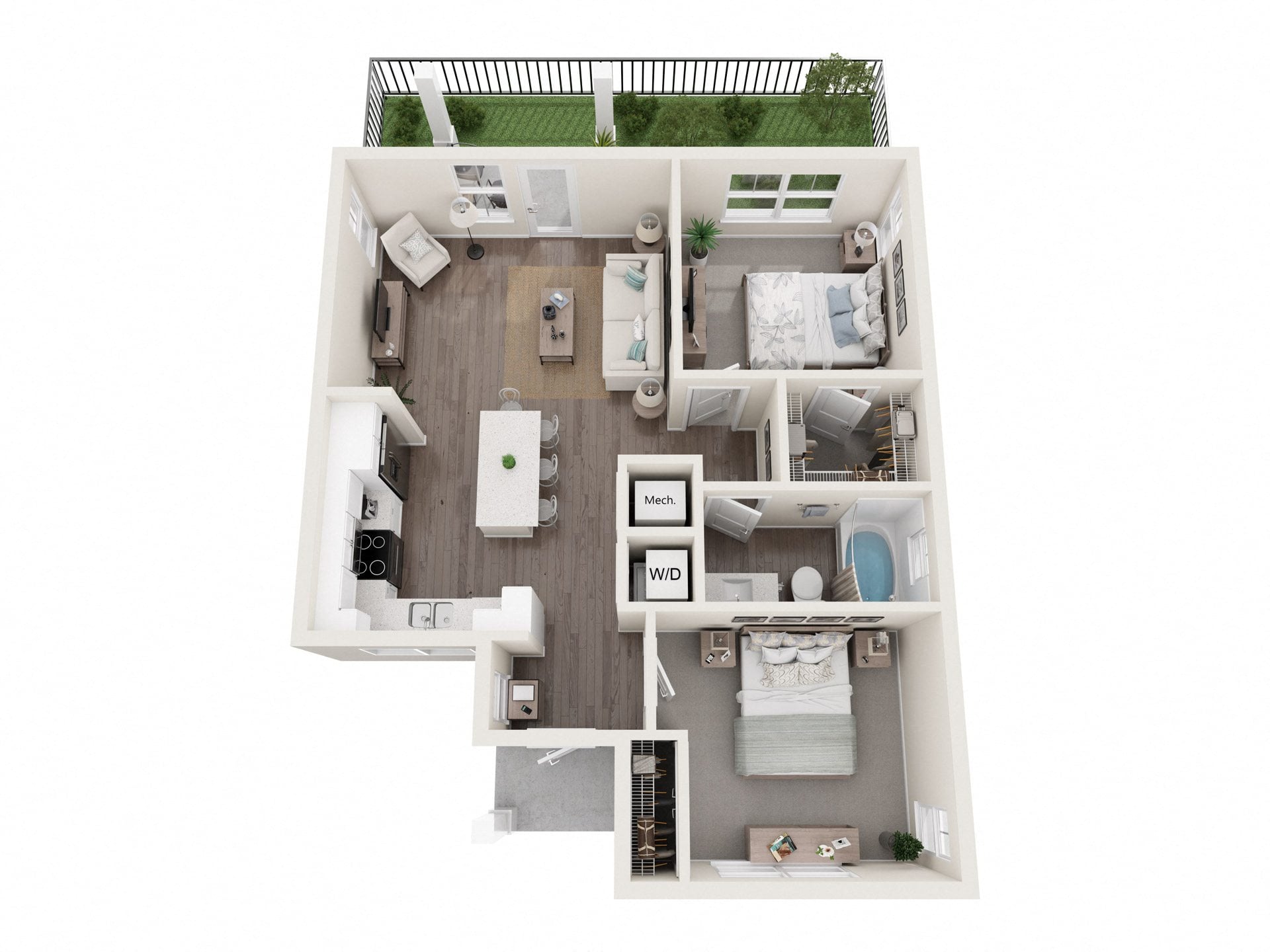2x1 floor plan
