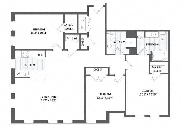 C1 - Classic floor plan