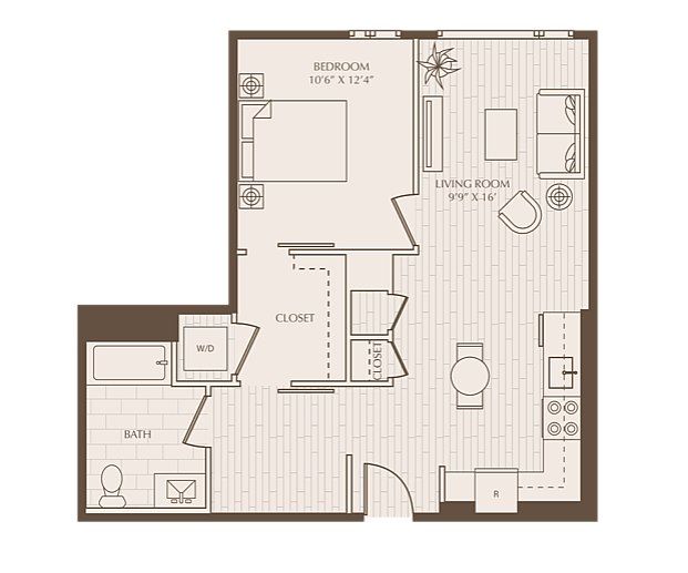 A12.Den floor plan