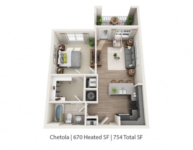 Pisgah (Mid-rise) floor plan