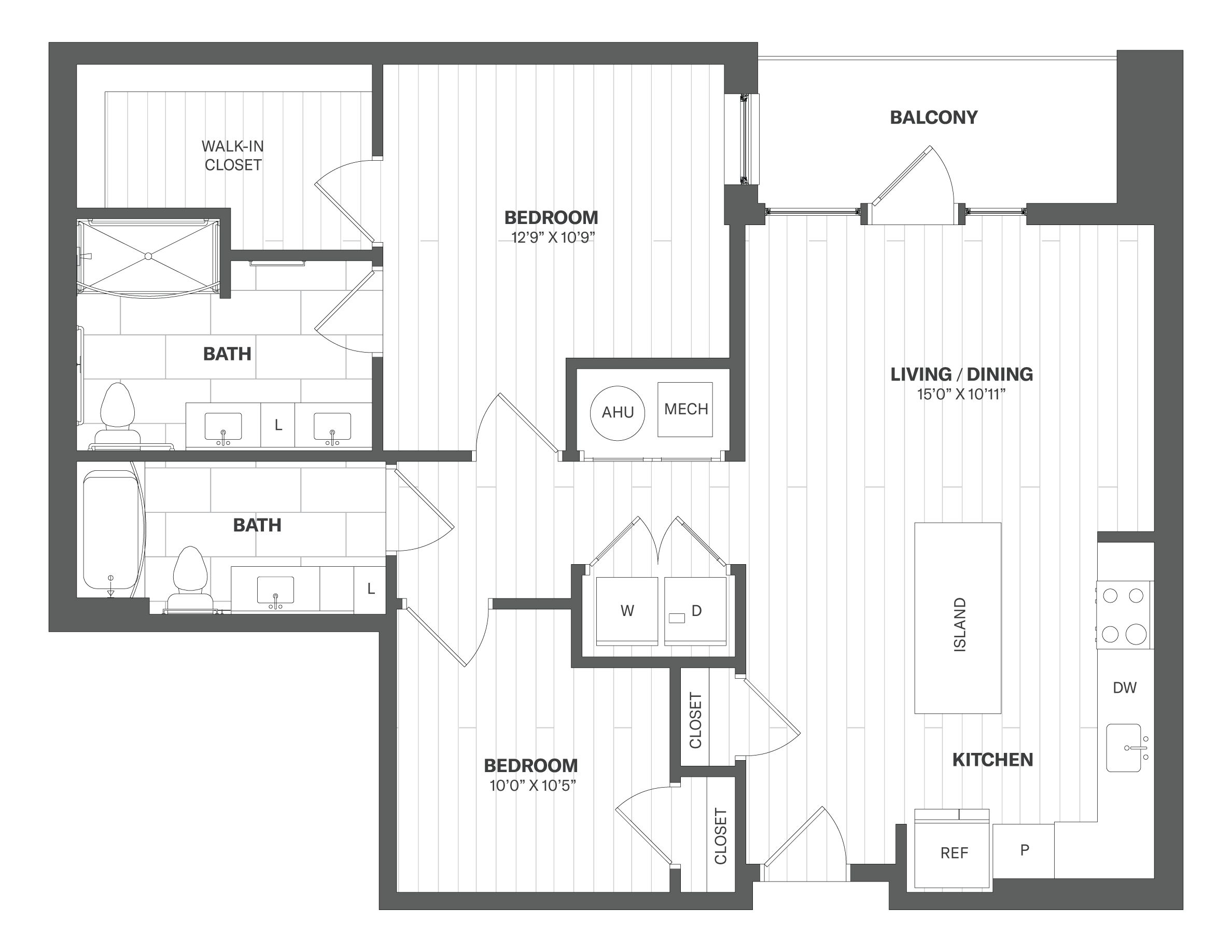 1H+Den-UFAS floor plan