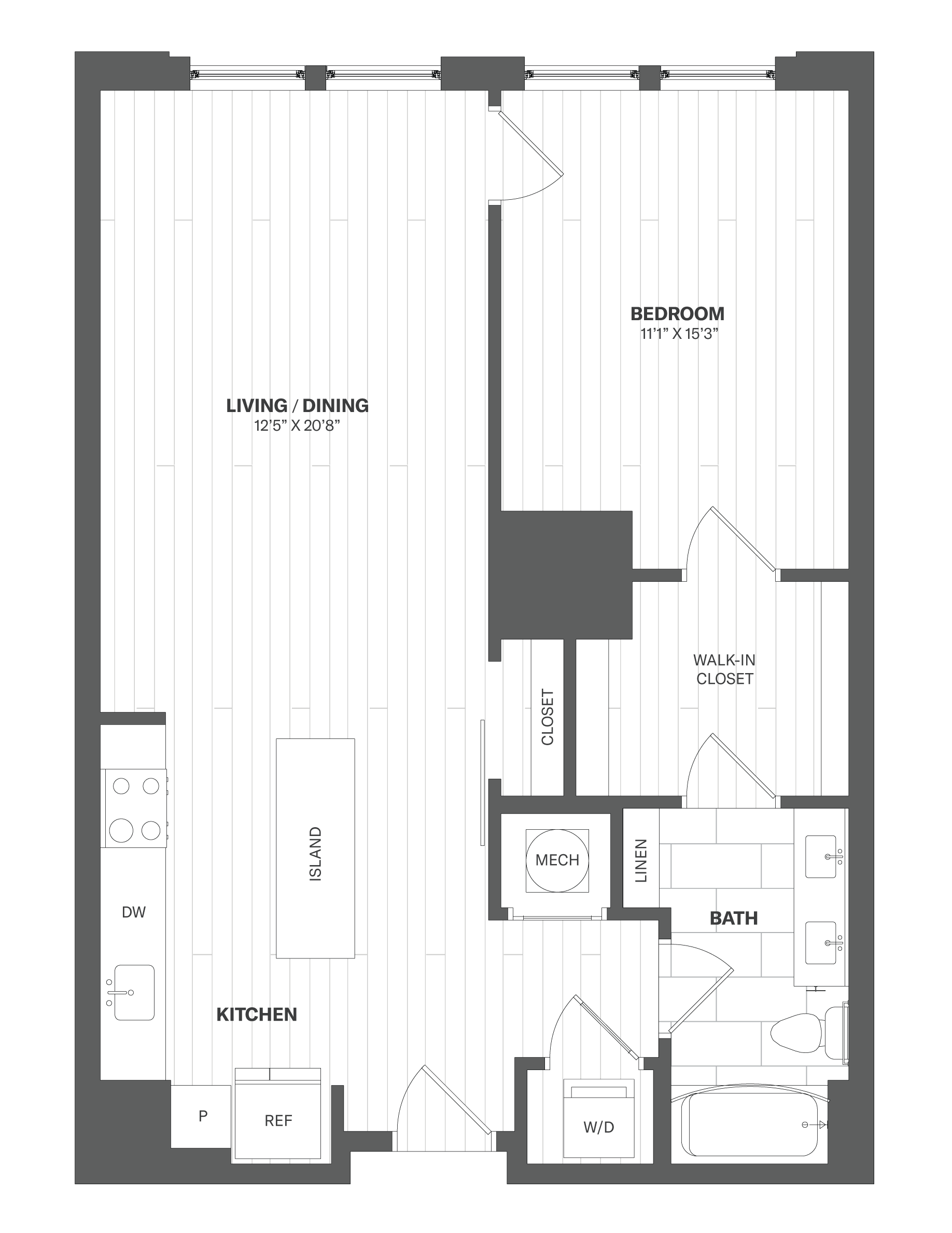 1B-1 floor plan