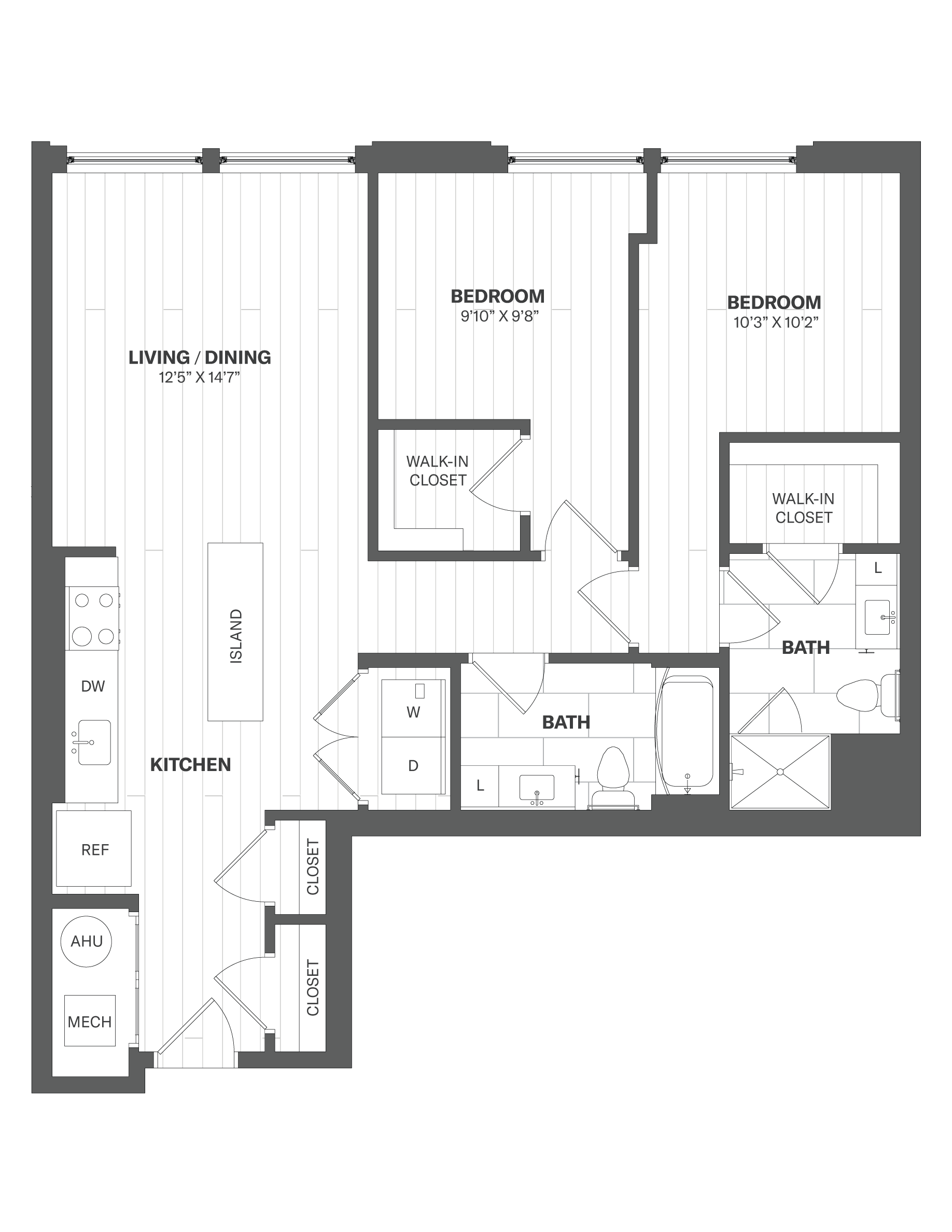 2B floor plan