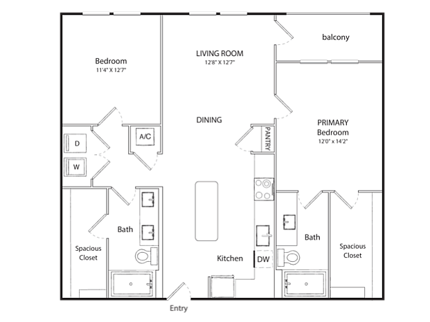B1A-AH 60 floor plan