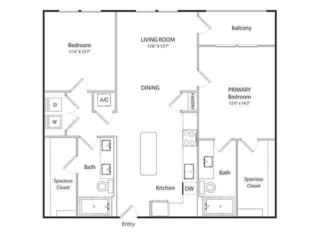 B1A-AH 80 floor plan