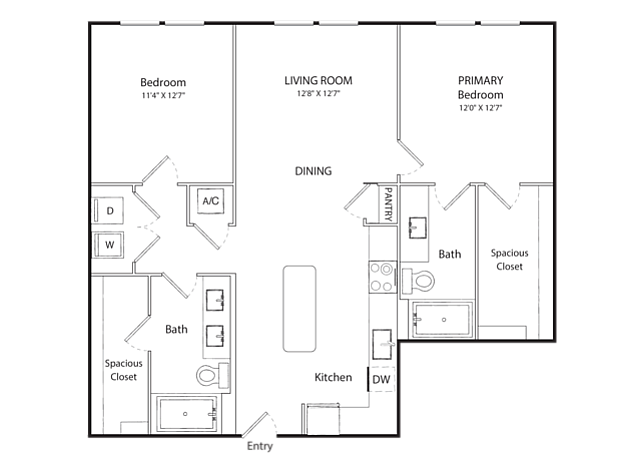 B1-AH 80 floor plan