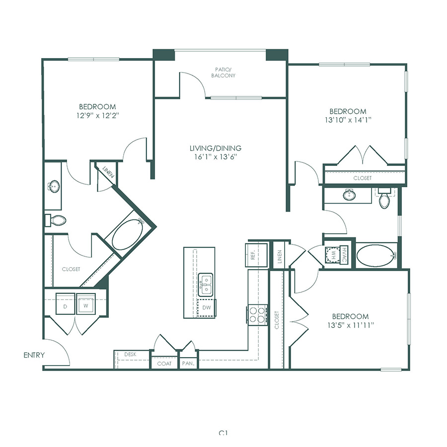 C1 floor plan