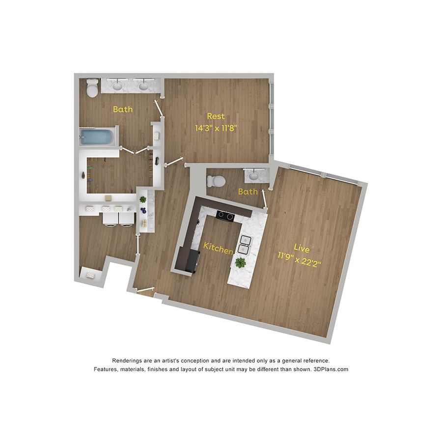 A2 floor plan