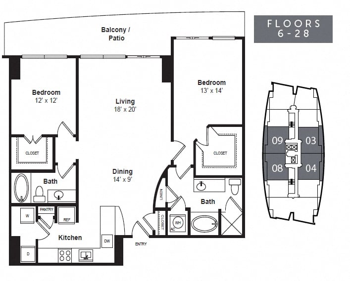B1R floor plan