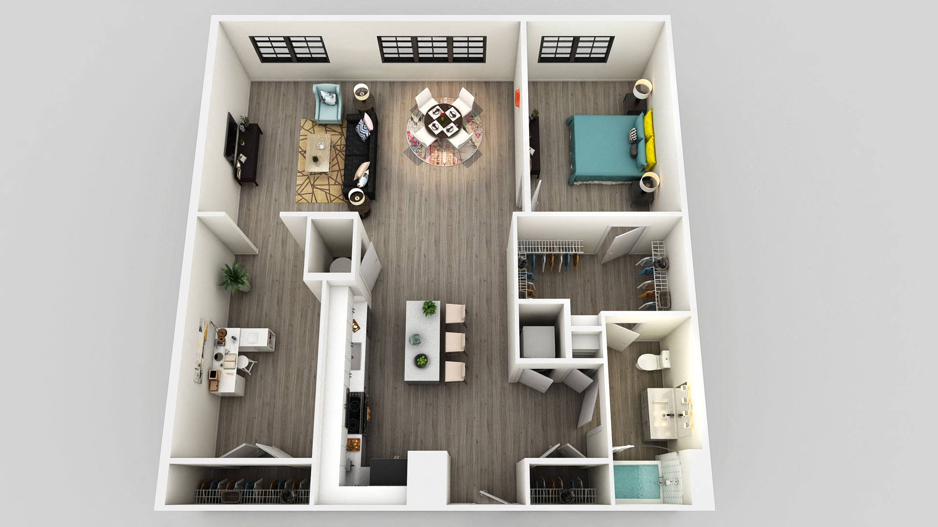A9 with Den floor plan