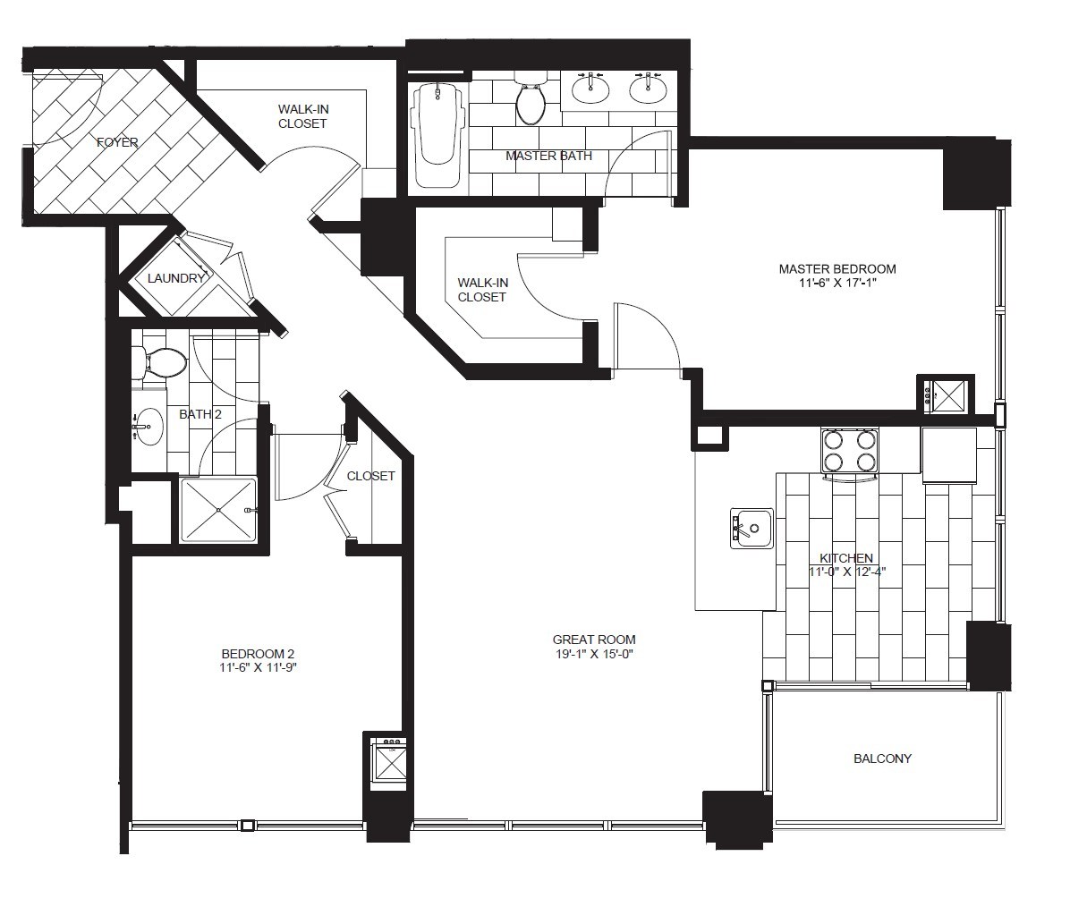 Unit 0804 floor plan