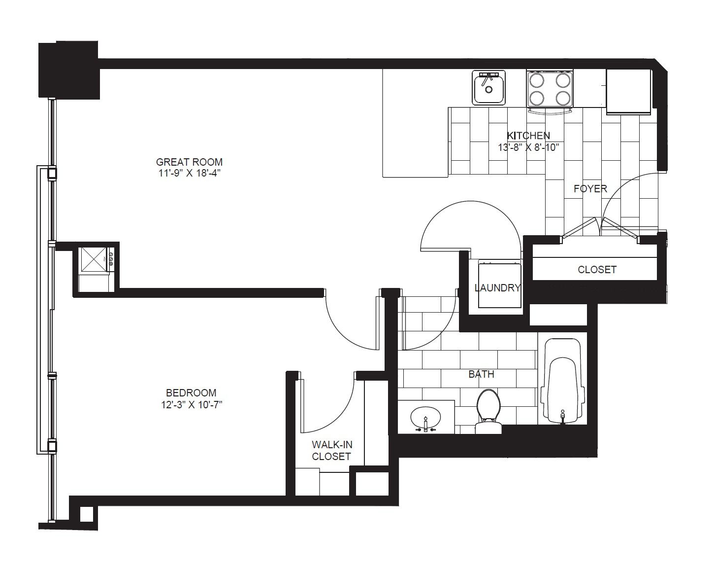 Unit 1208 floor plan