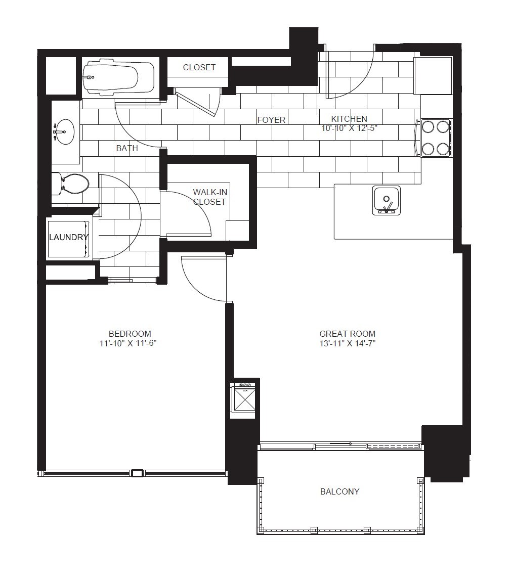 Unit 0605 floor plan