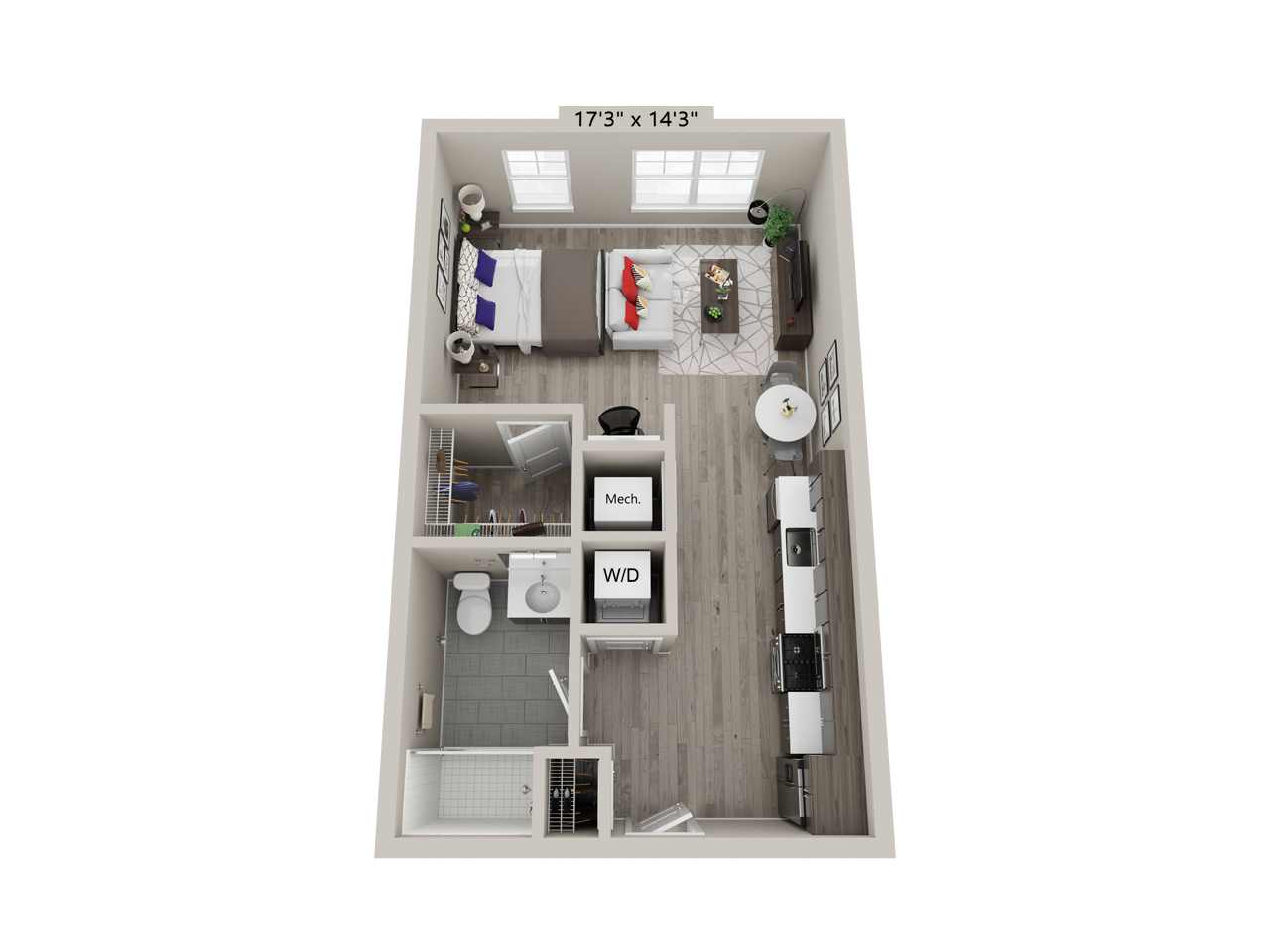 Studio-A1 floor plan