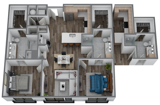 H floor plan