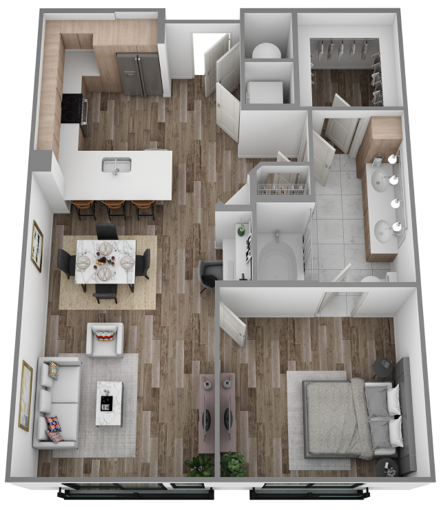 E floor plan
