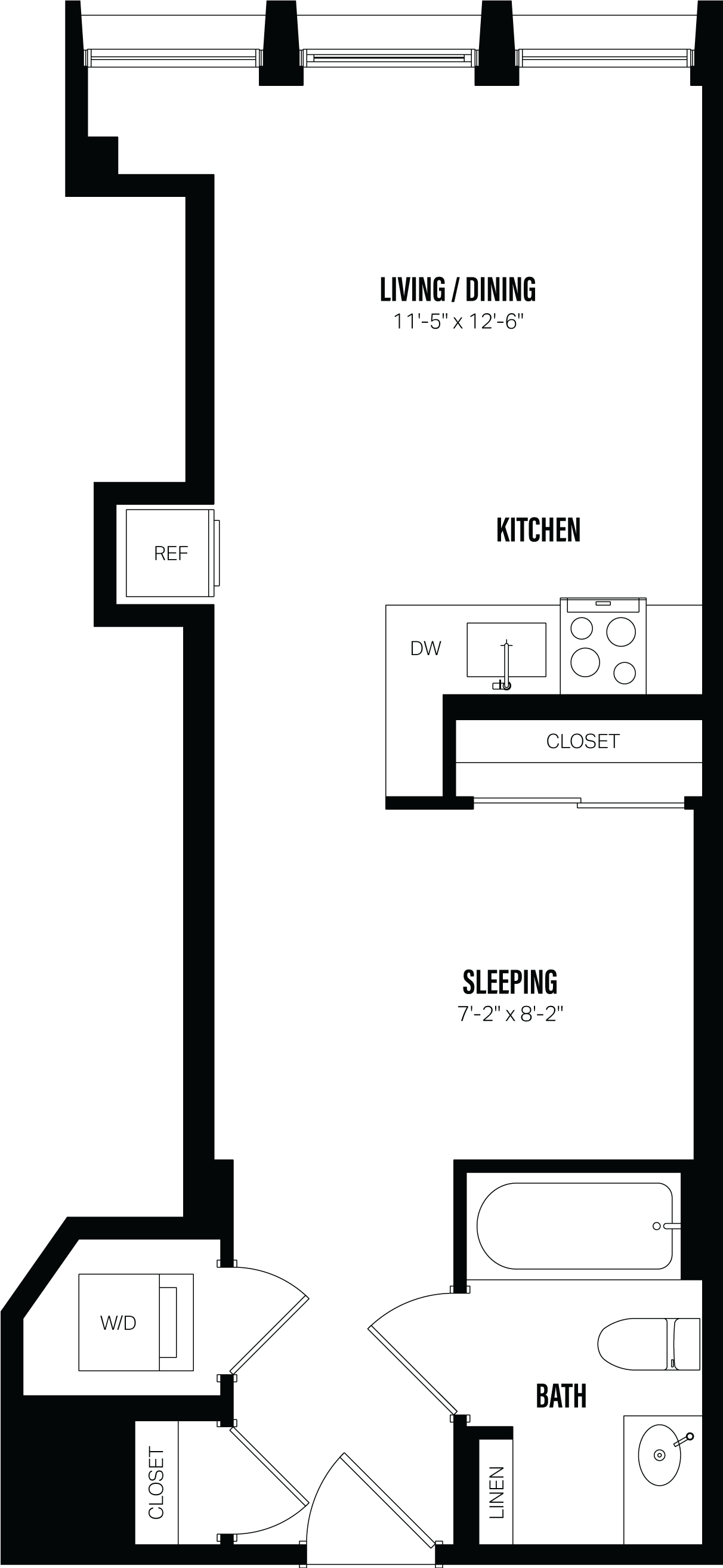 Studio-A2 floor plan