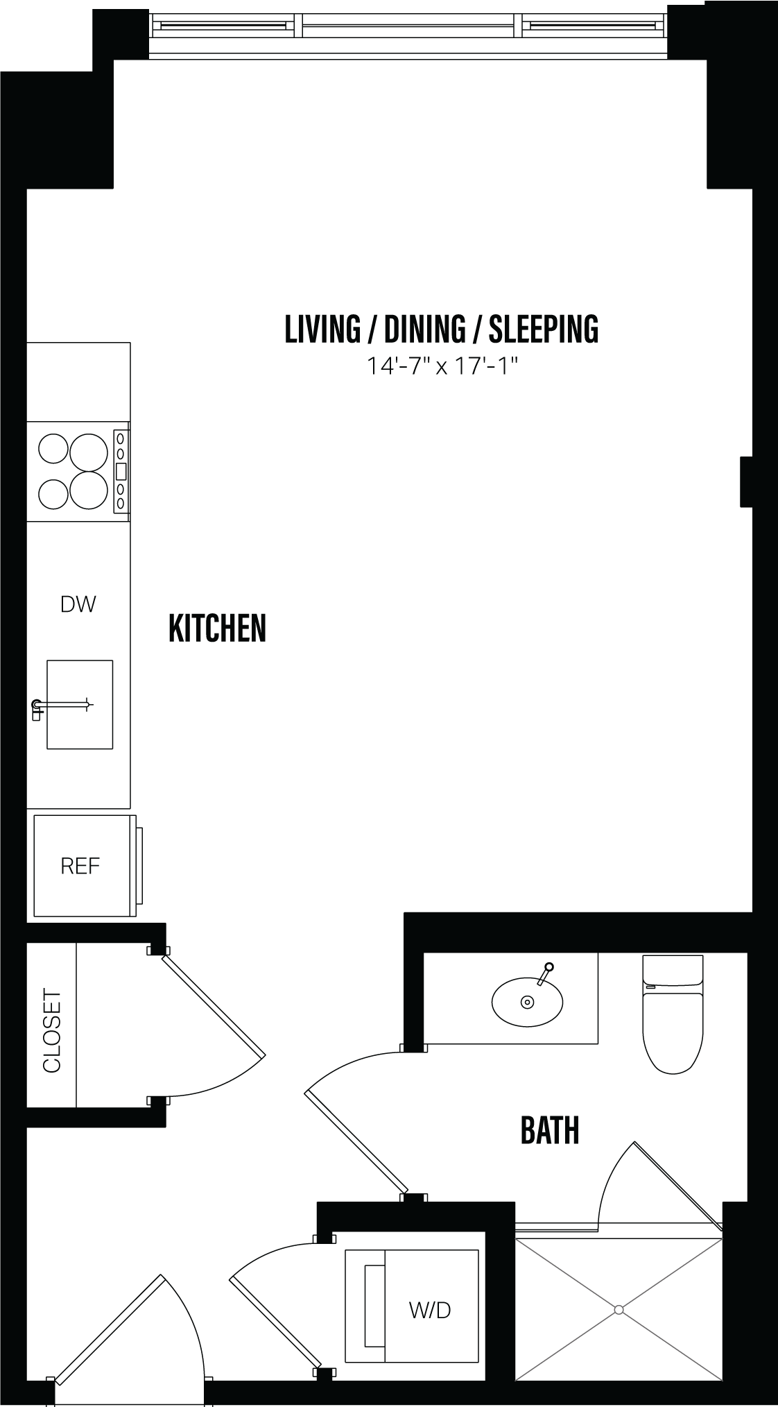 Studio-A5 floor plan