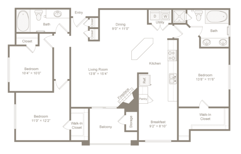 C1U floor plan