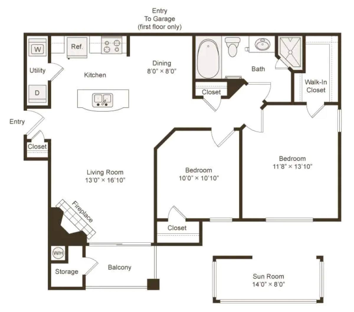B1S floor plan