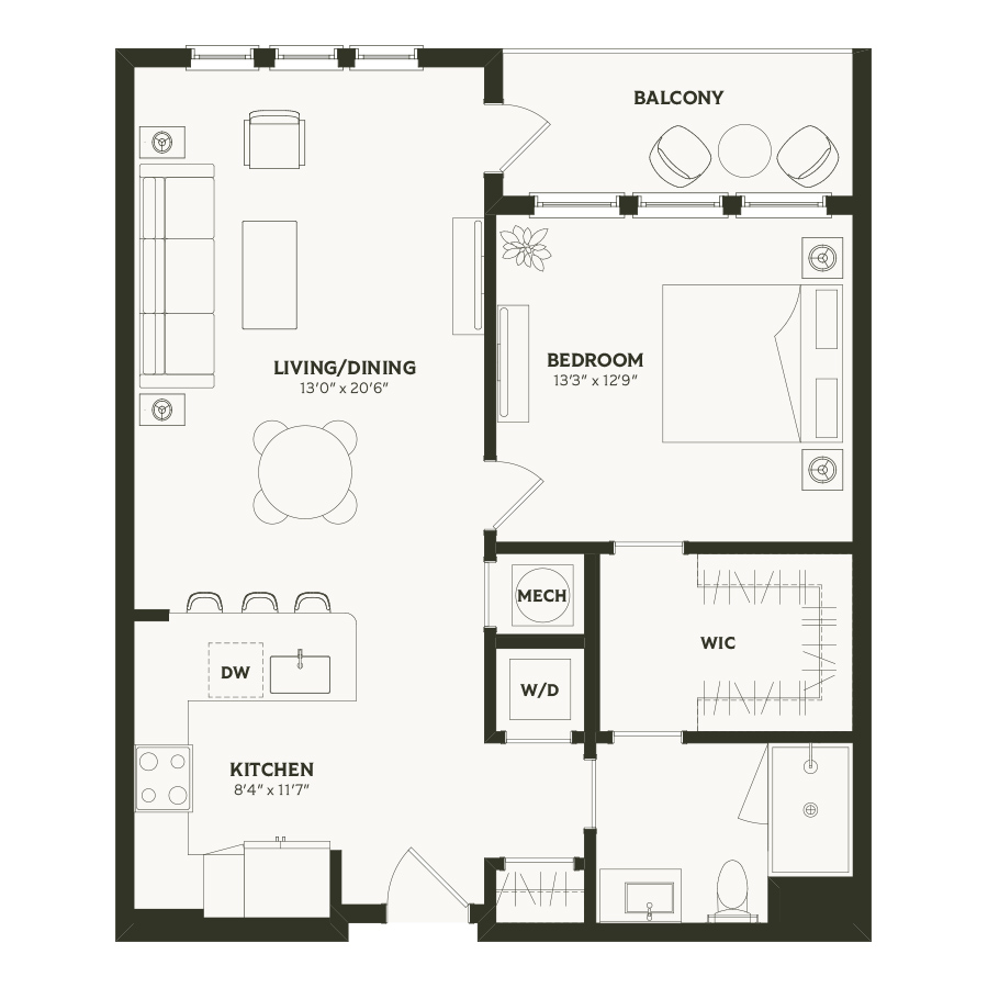 A6 floor plan