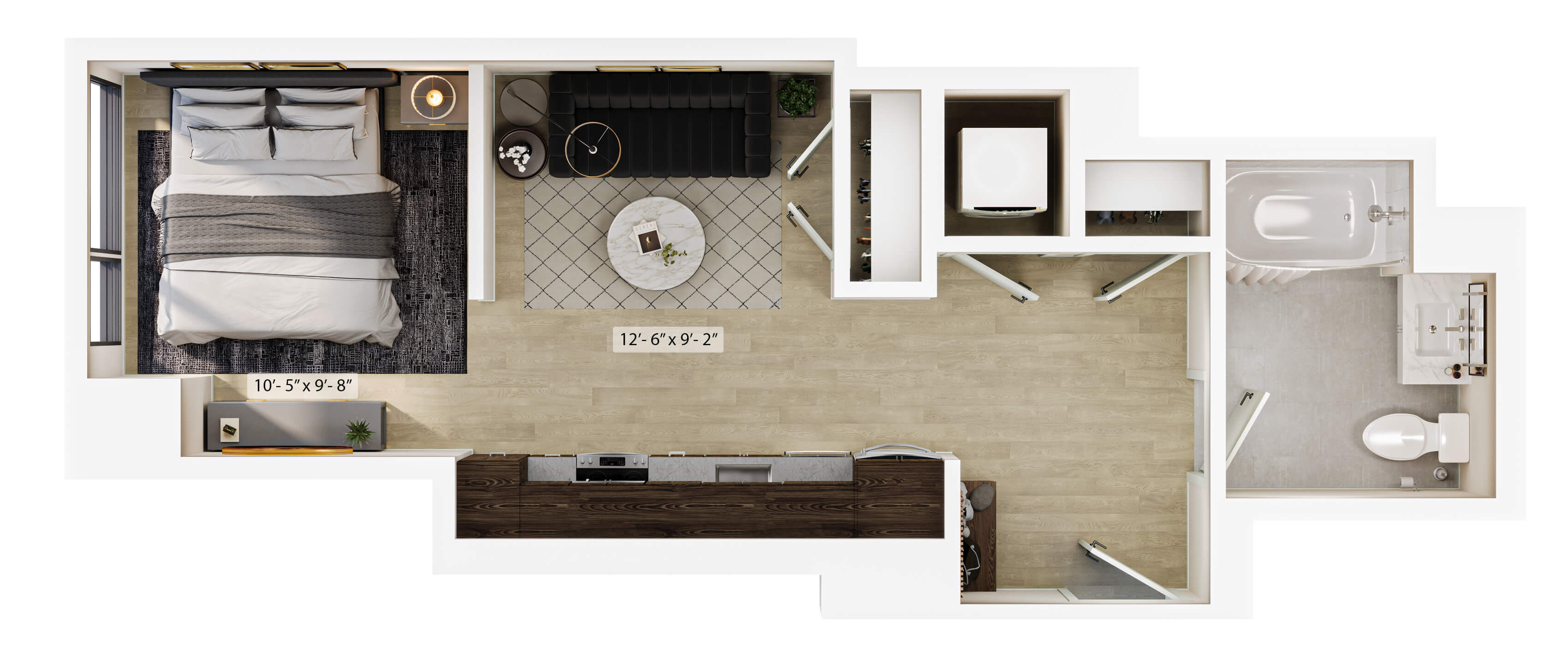 Studio-S1 ADA floor plan