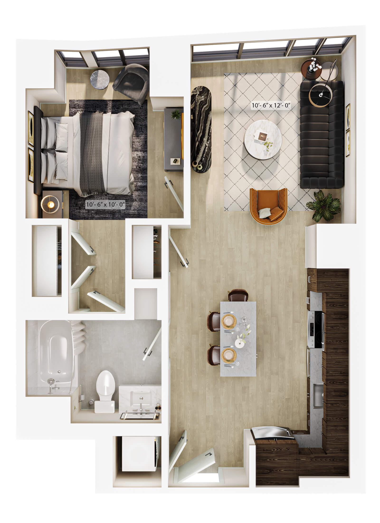 1 Bed/1 Bath-A10 floor plan