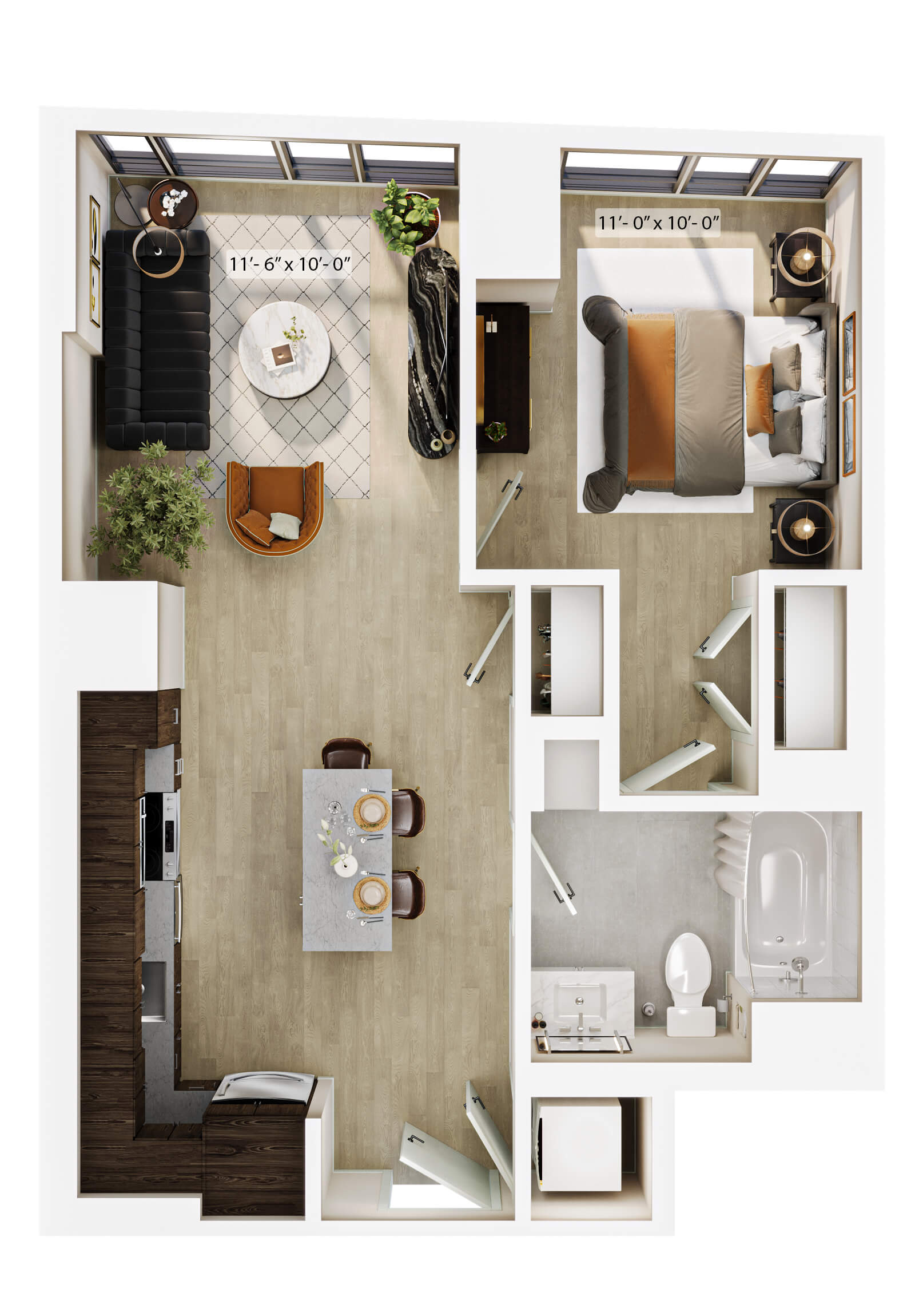 1 Bed/1 Bath-A4 floor plan