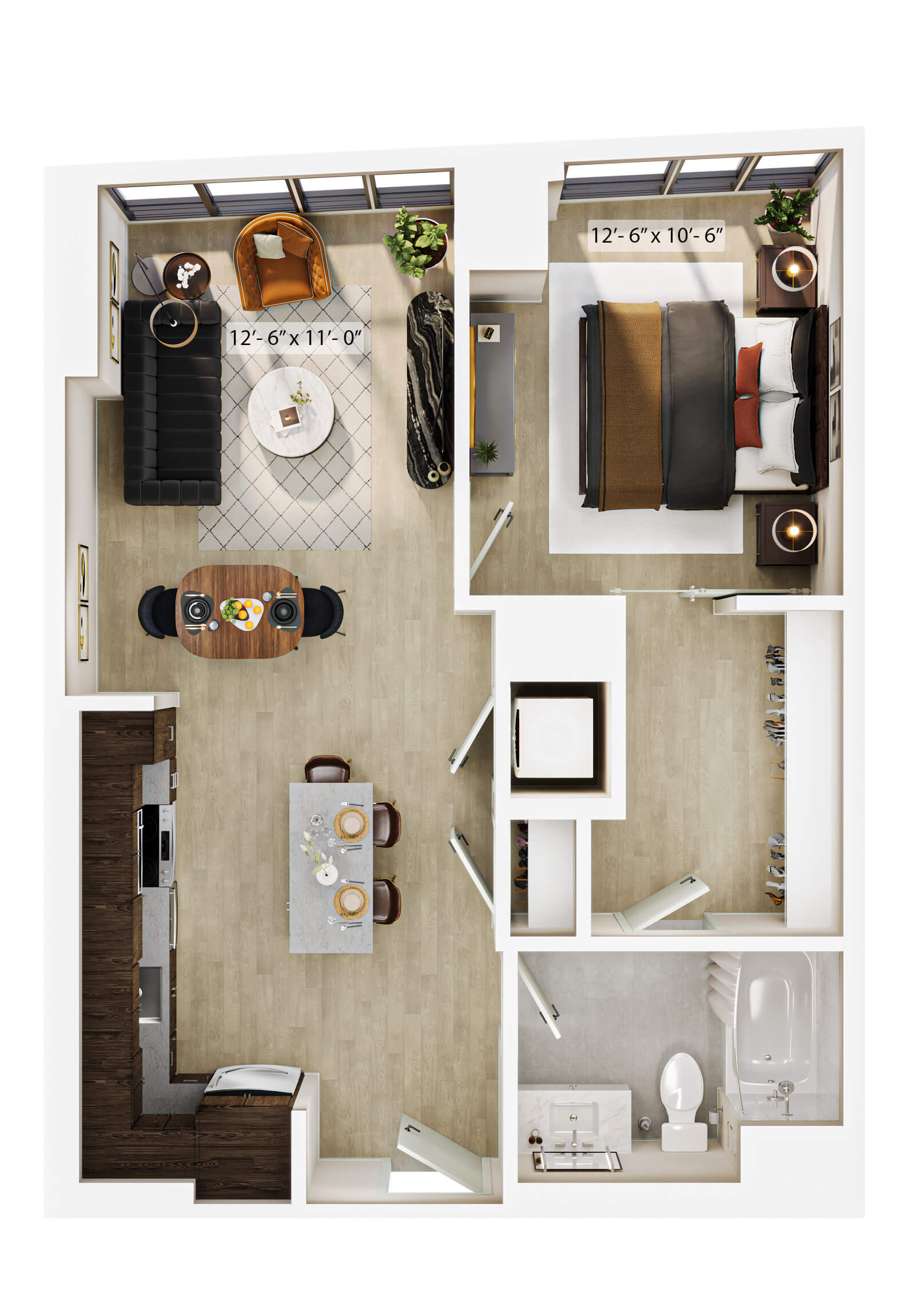 1 Bed/1 Bath-A5 ADA floor plan