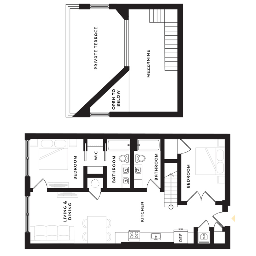 Penthouse B7 318 Collection floor plan