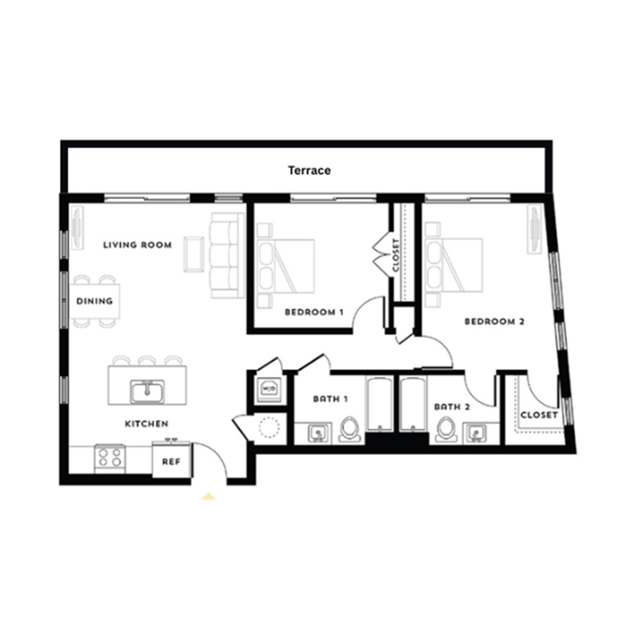 Penthouse B4 815 Collection floor plan