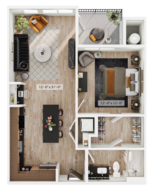 Carriage floor plan
