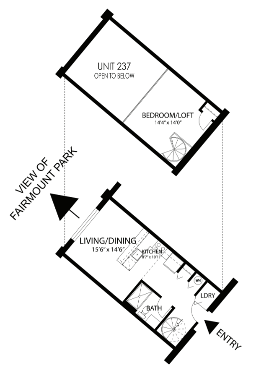 Loft A floor plan