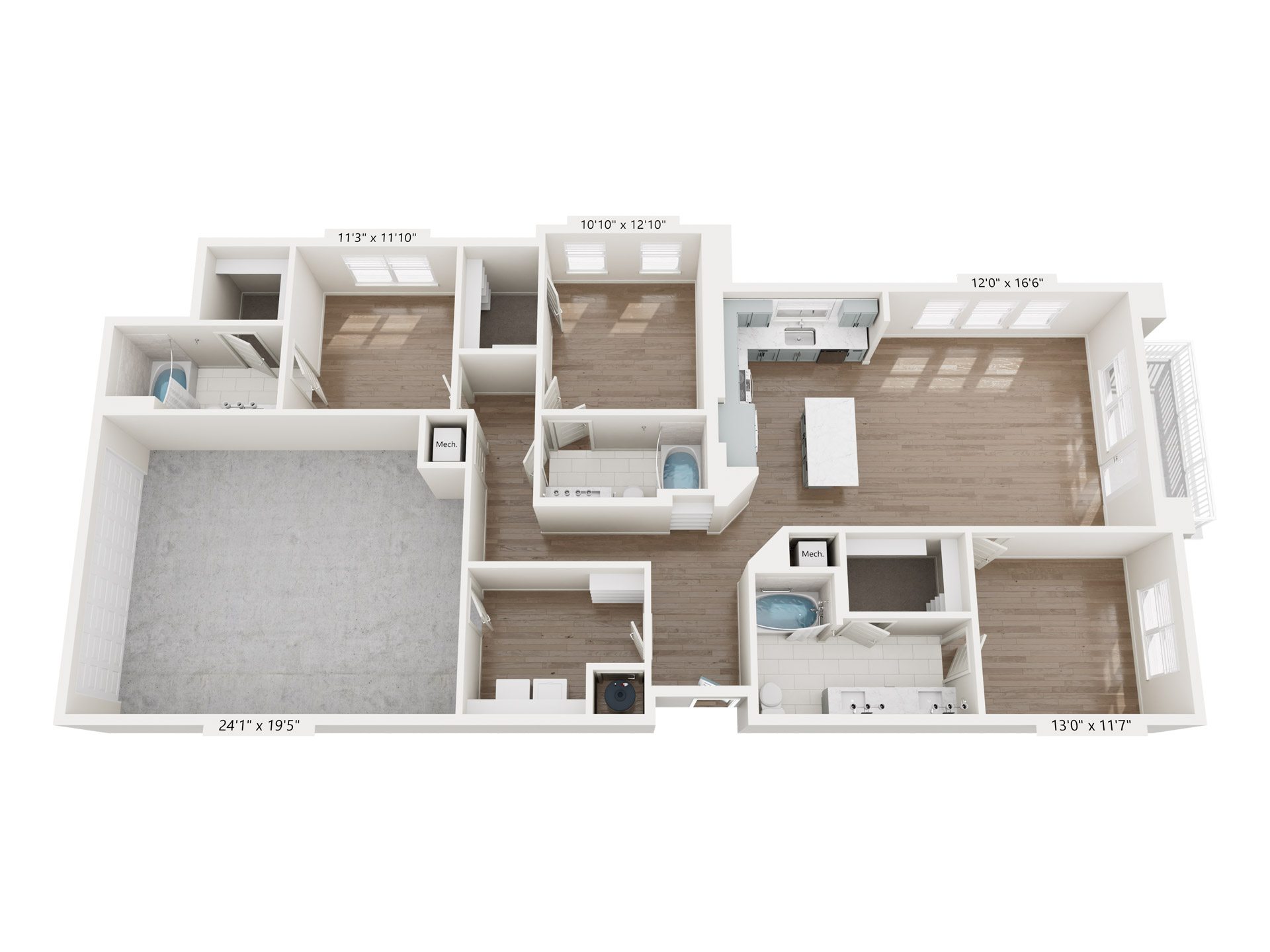 C1.0 ANSI floor plan