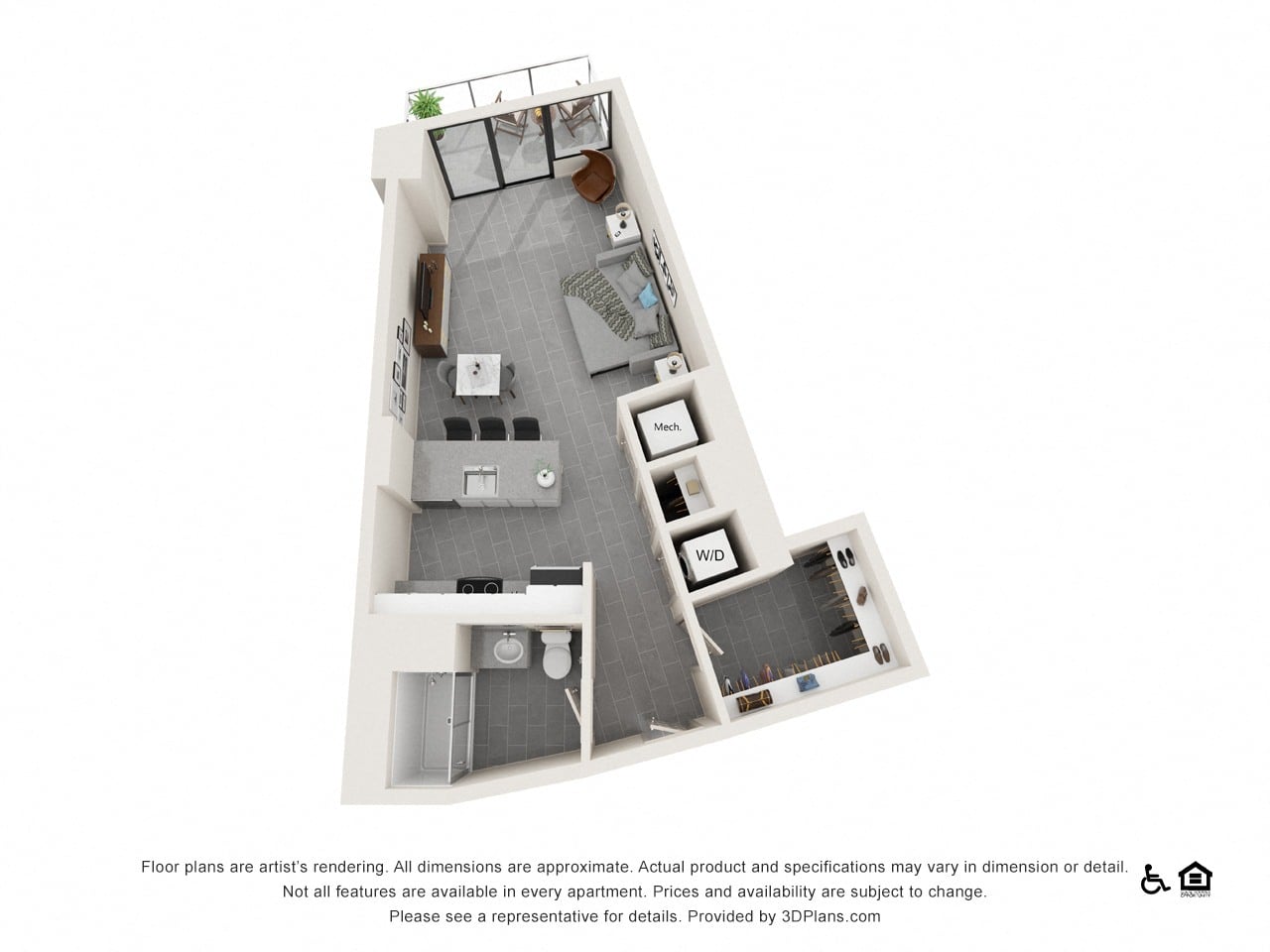 Studio C floor plan