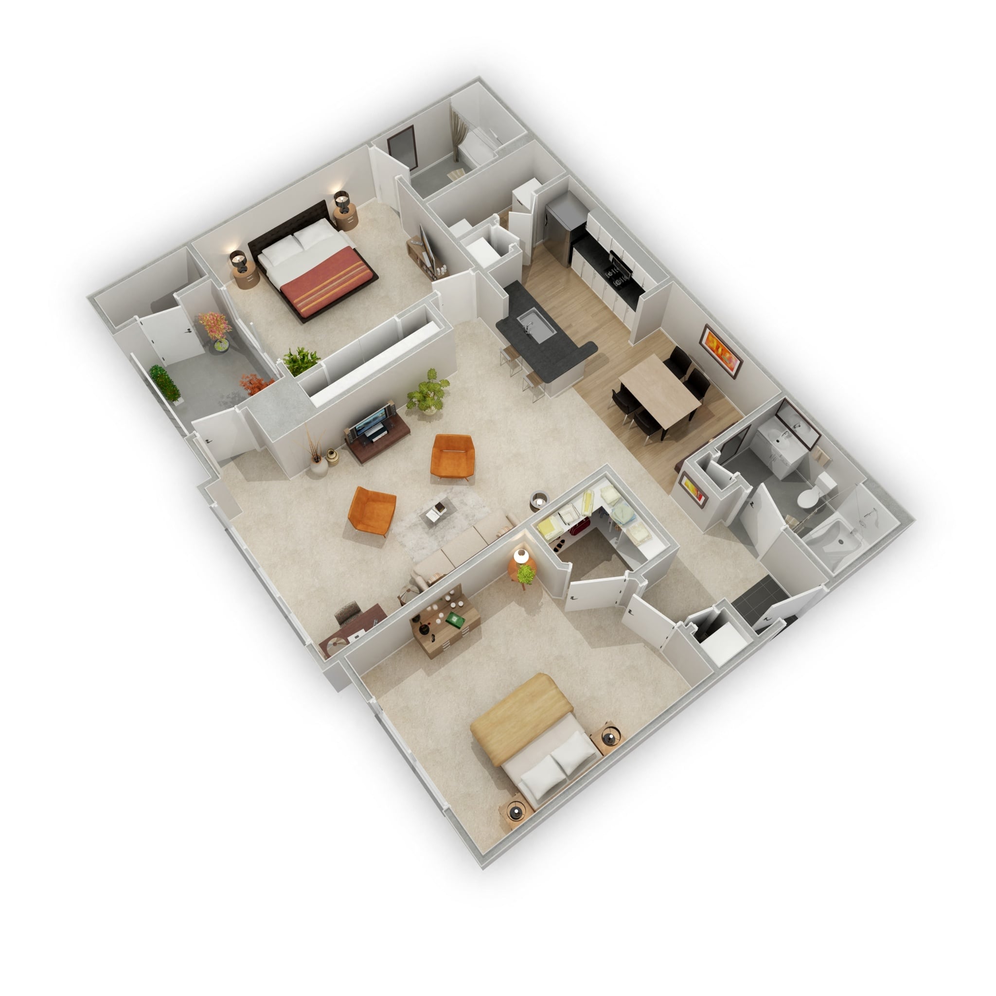 The Finley with sunroom floor plan