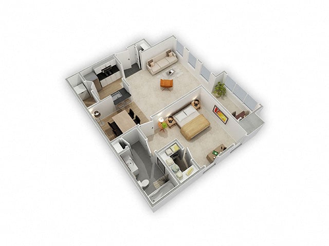 The Carolina with sunroom floor plan
