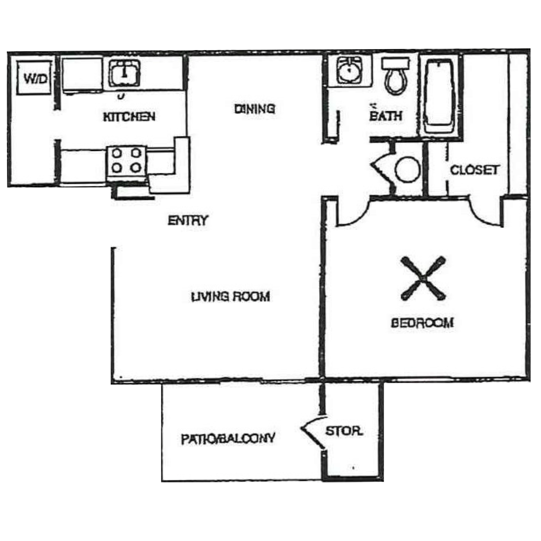 1b floor plan